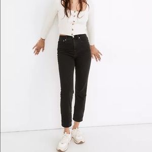 Madewell Classic Straight Jeans / Black / 23